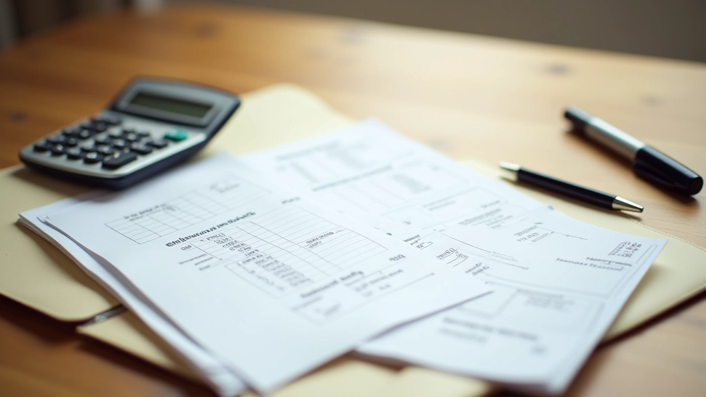 Reçus et tickets de magasinage organisés sur une table